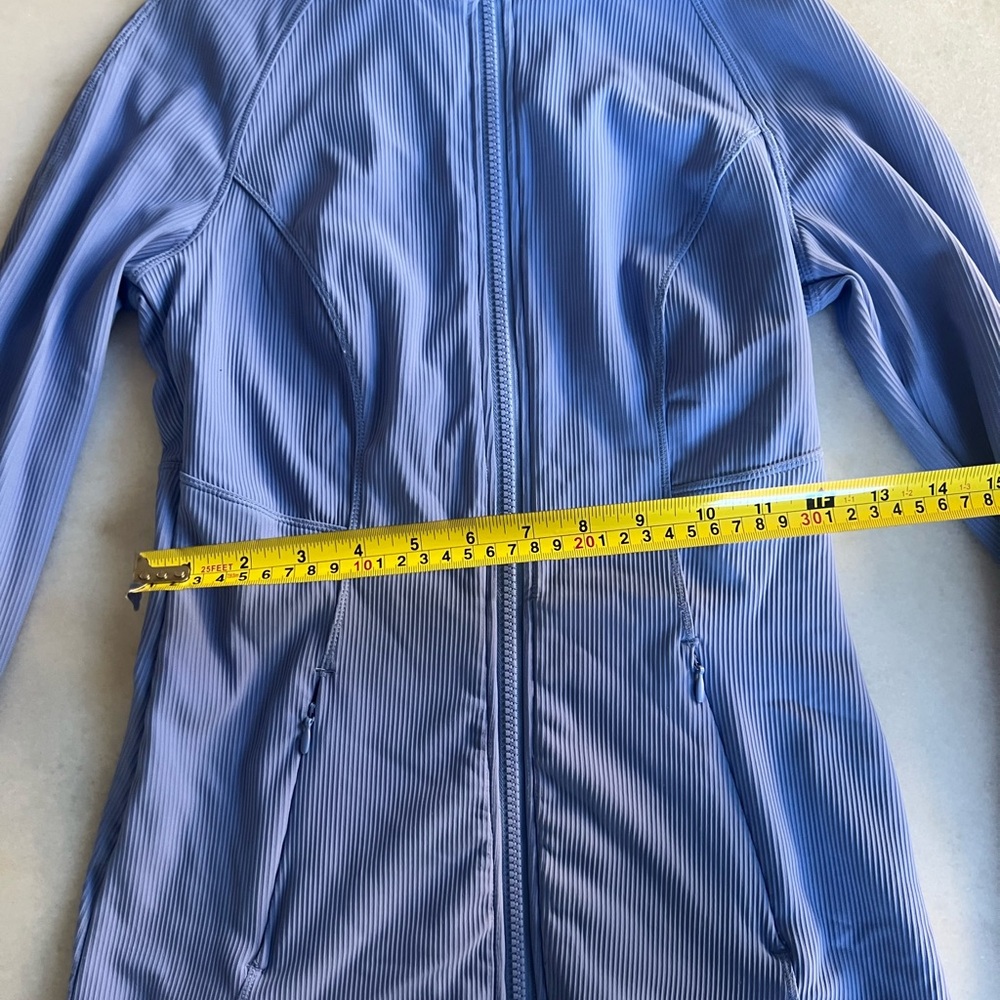 90 Degree Ribbed Jacket Athletic Sporty Fitted Long Sleeve Purple - Picture 7 of 8